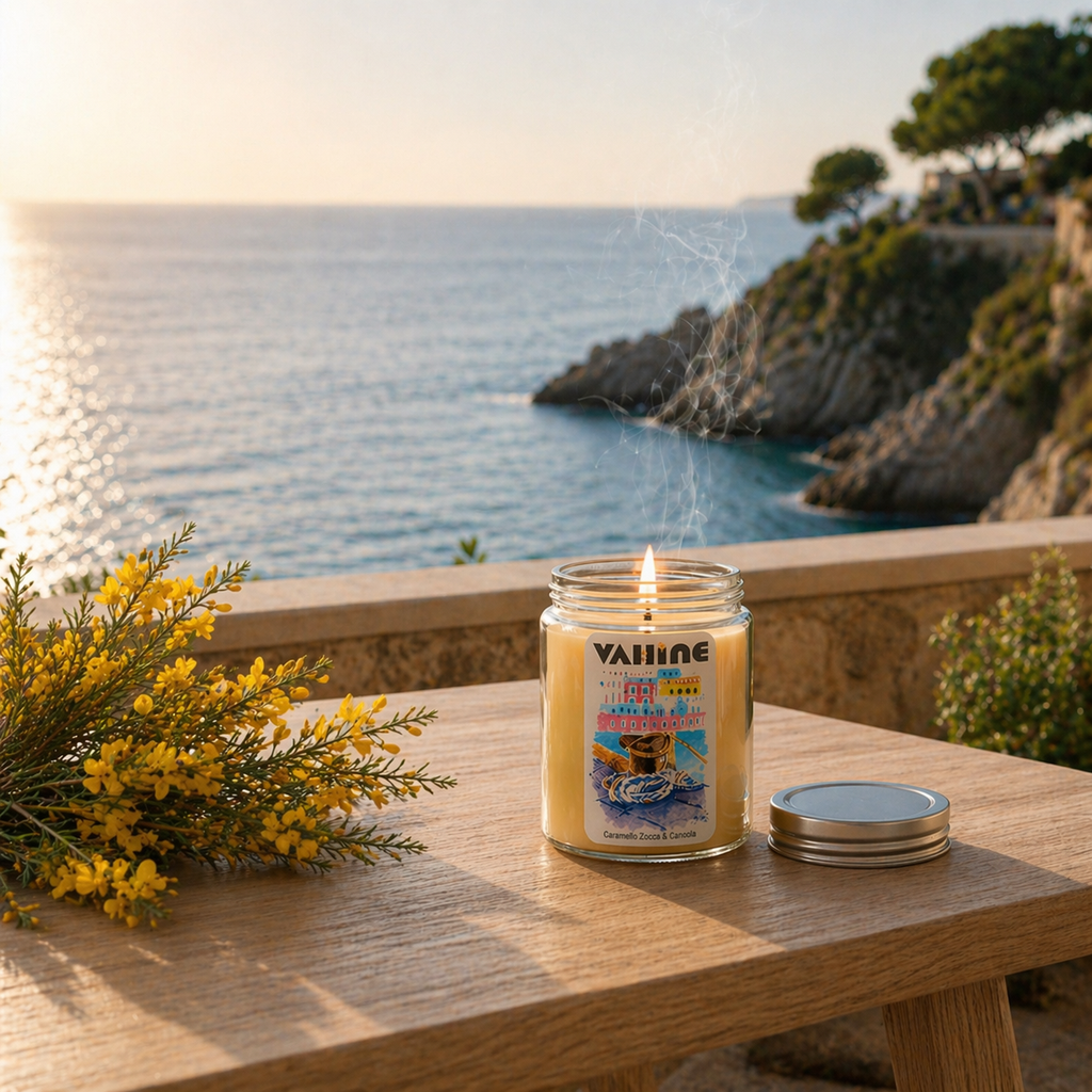 VAHINE L'Approdo Caramello, Zucca & Cannella 275g - candela profumata