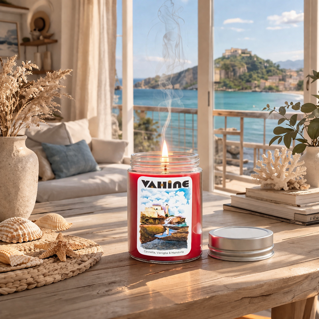 VAHINE Il Faro Cannella, Vaniglia & Mandorla 275g - candela profumata
