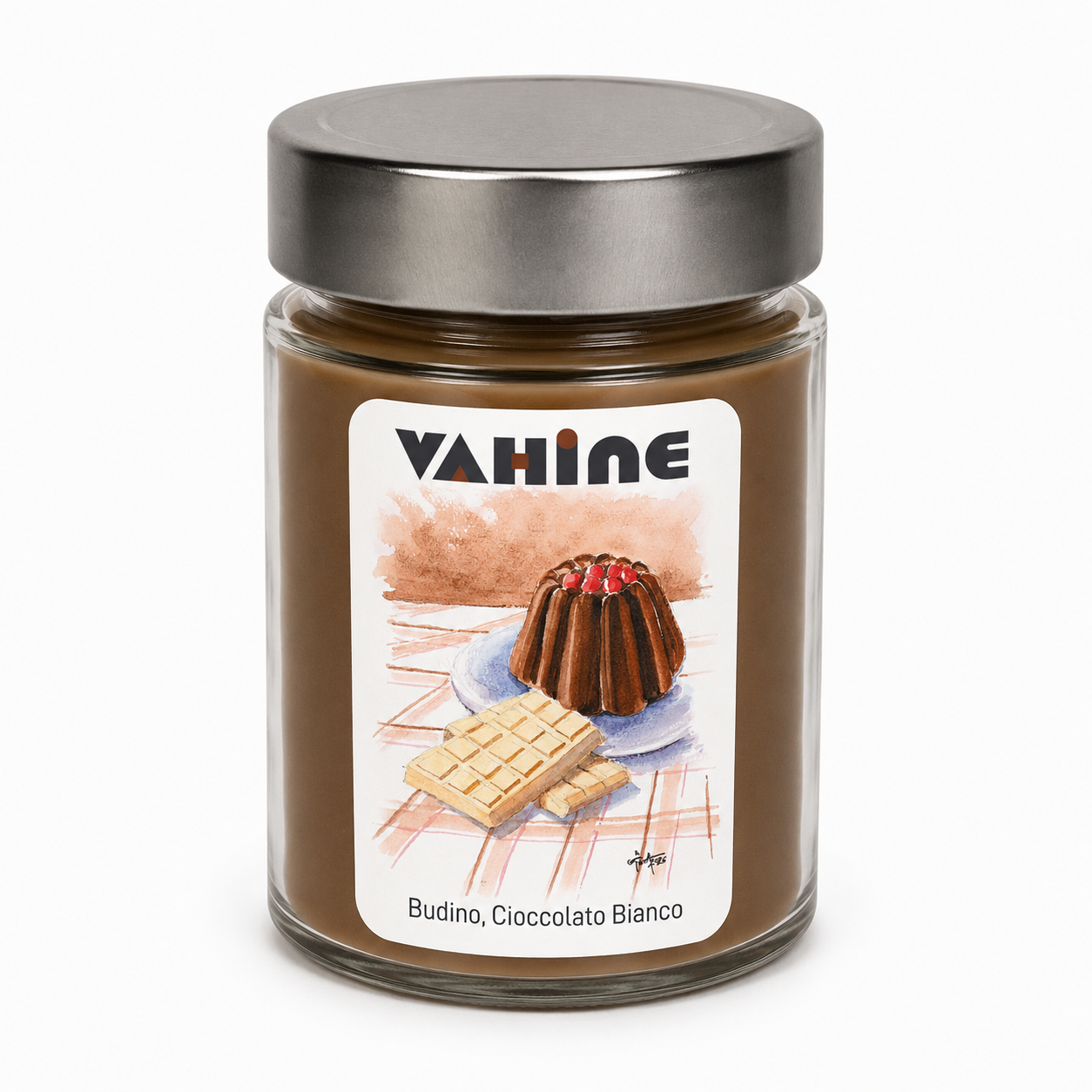 VAHINE Budino e Cioccolato bianco 275g - candela profumata