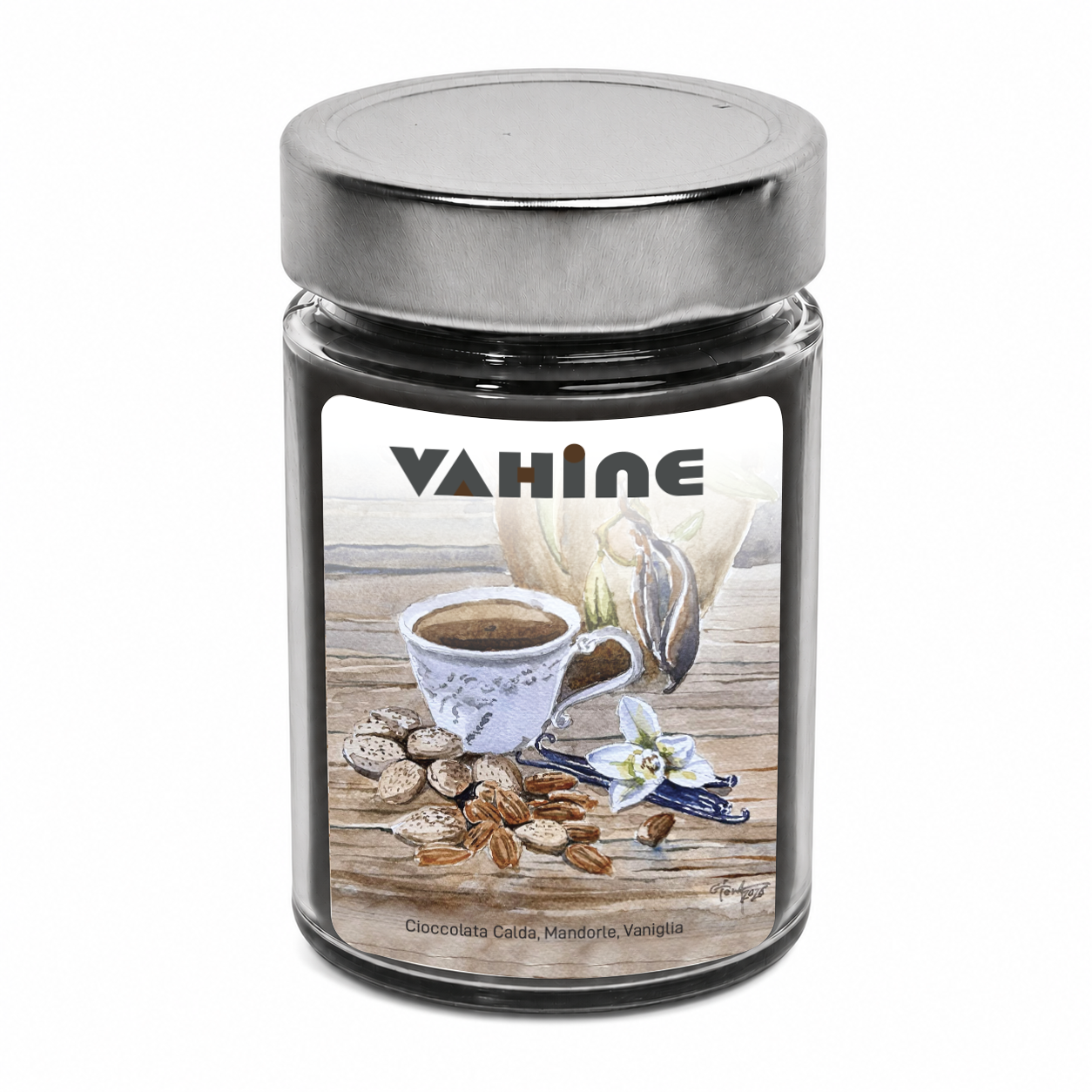 VAHINE Cioccolata calda, Vaniglia e Mandorle 275g - candela profumata