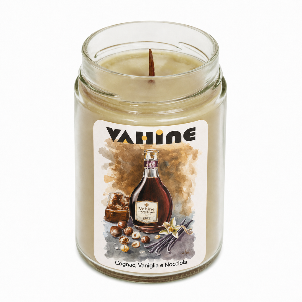 VAHINE Cognac, vaniglia, Nocciola 275g - candela profumata