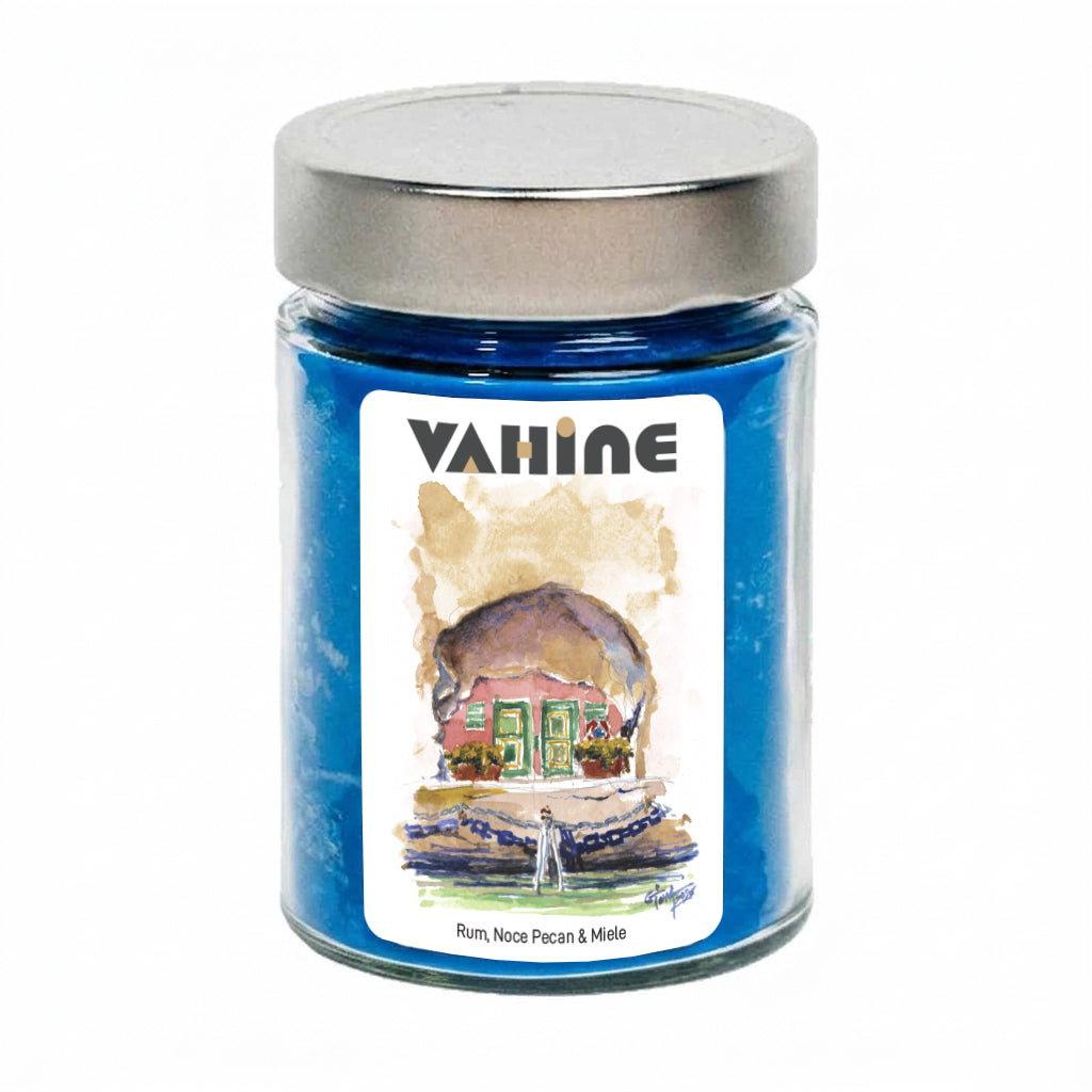 VAHINE Grotta Rum, Noce Pecan & Miele 275g - candela profumata