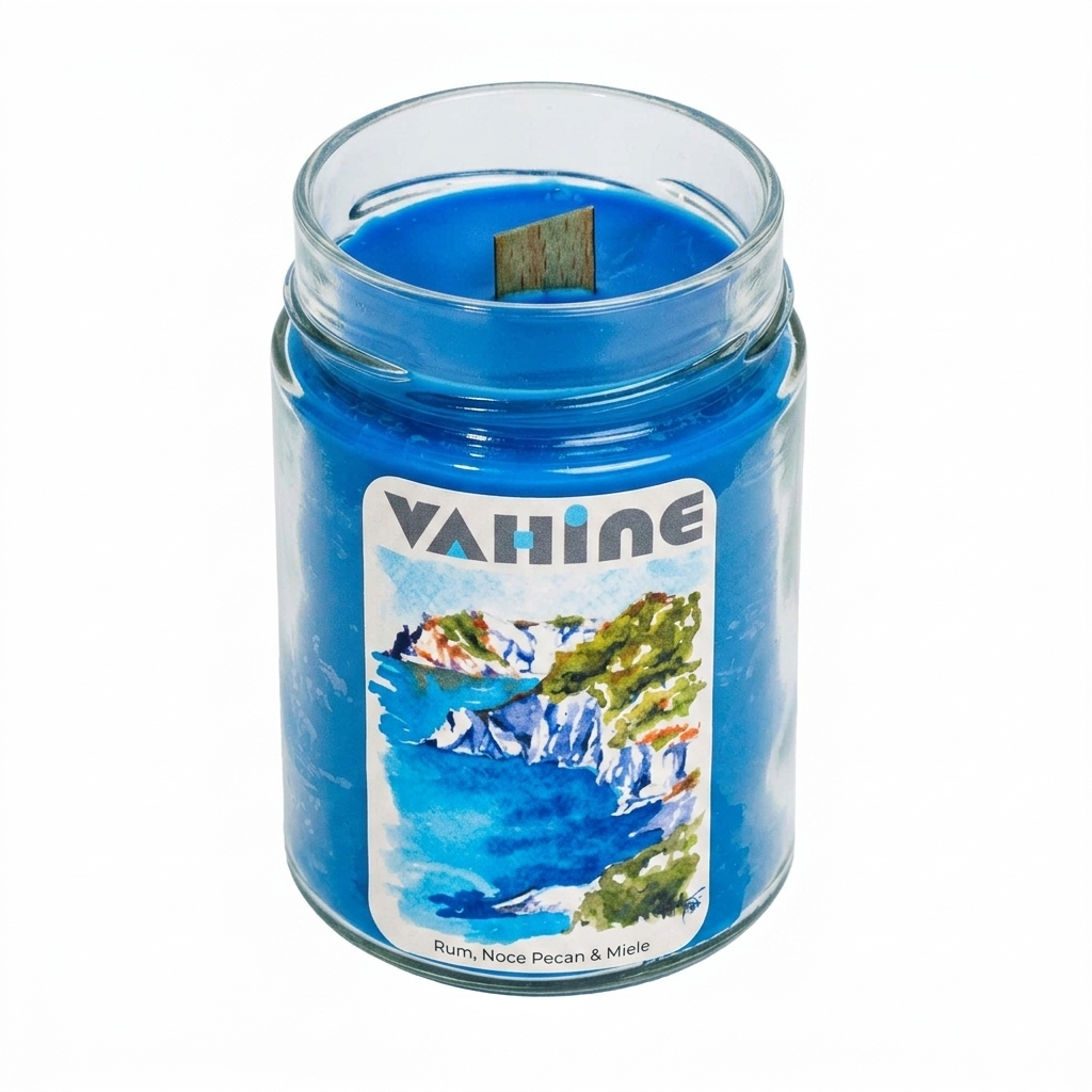 VAHINE La Caletta Le Forna Rum, Noce Pecan & Miele 275g - candela profumata