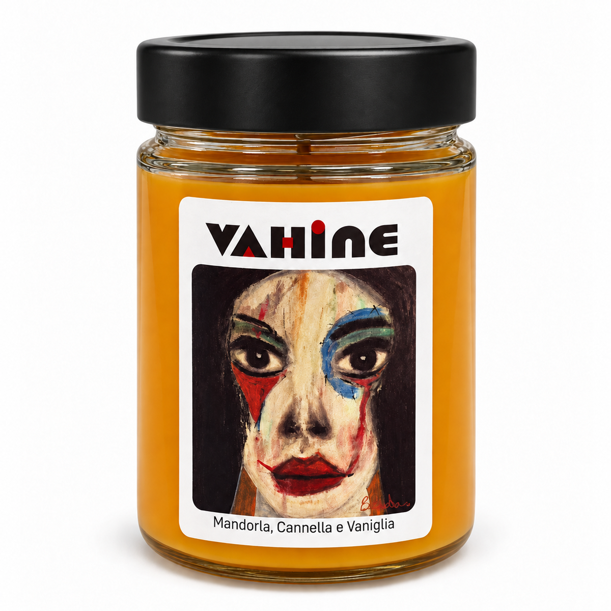 VAHINE “La Chiave”  Mandorla, Cannella, Vaniglia 275g – candela pofumta con stoppino in legno