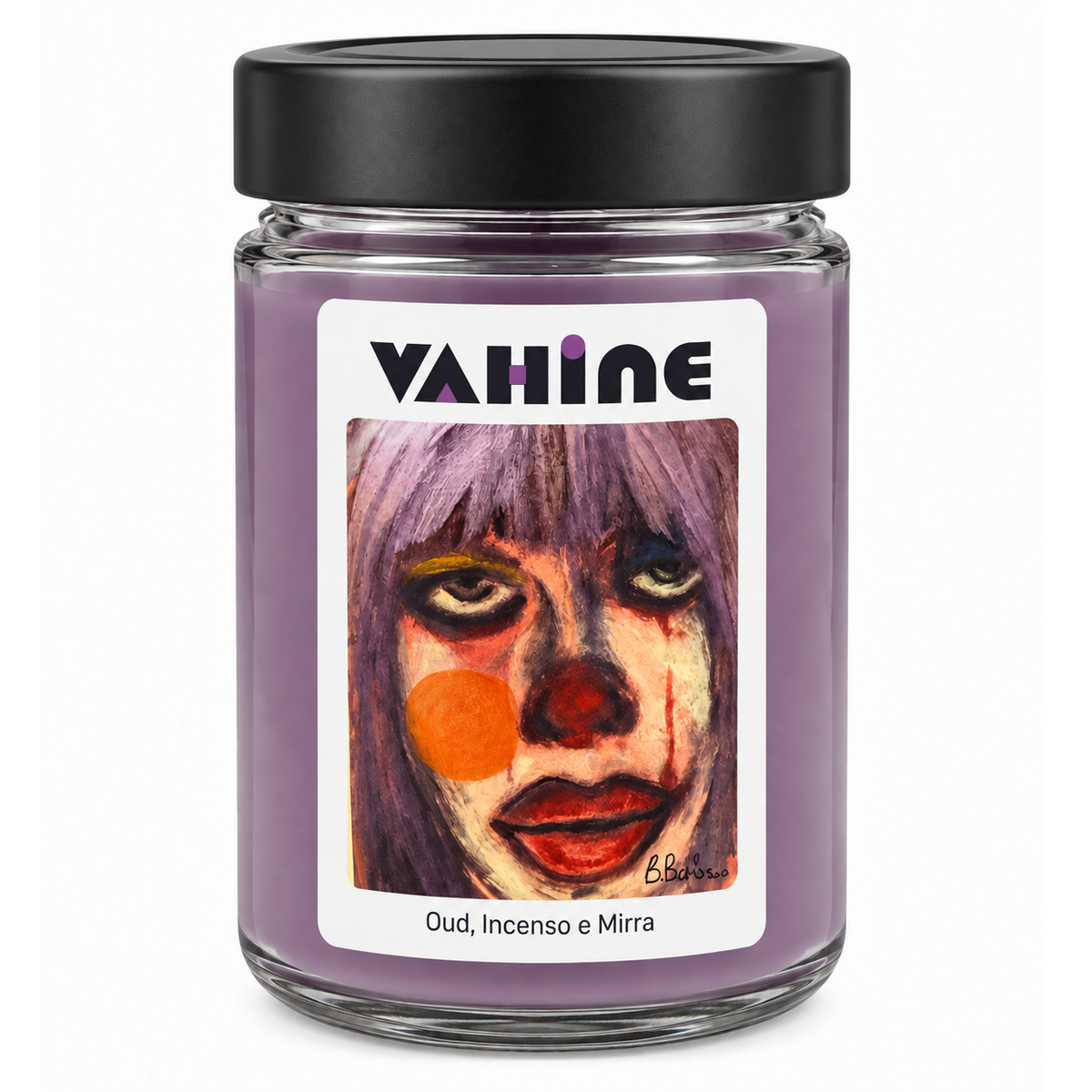 VAHINE “Sguardo”  Oud, Incenso e Mirra 275g – candela profumata stoppino in cotone