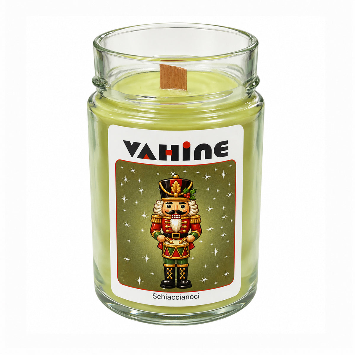 VAHINE "Schiaccianoci" 275g - candela profumata con stoppino in legno