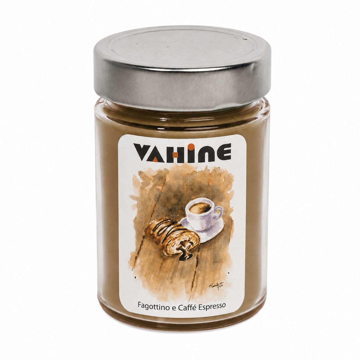 VAHINE "Fagottino e Caffè Espresso" 275g - candela profumata stoppino in legno