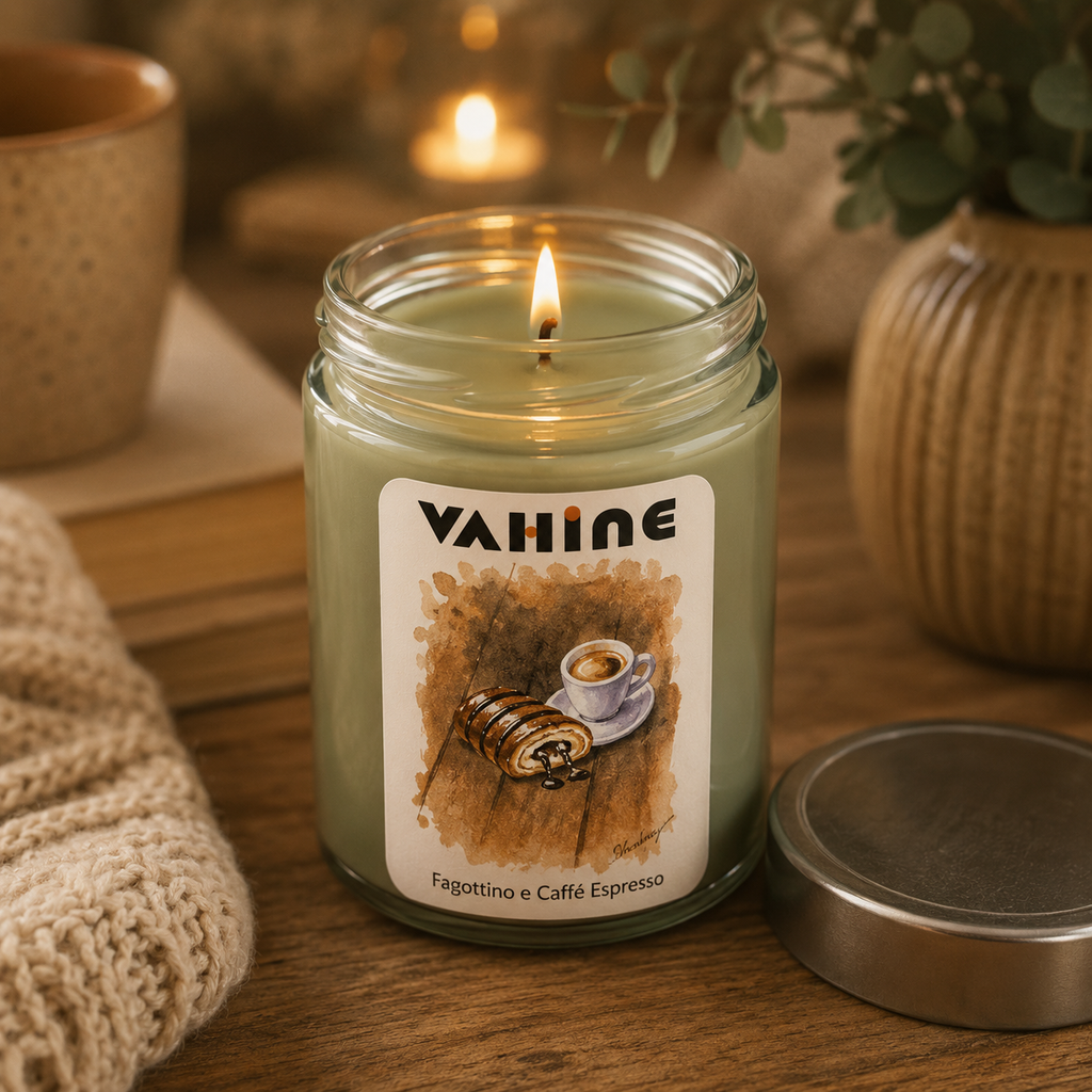 VAHINE Fagottino e Caffè Espresso 275g - candela profumata