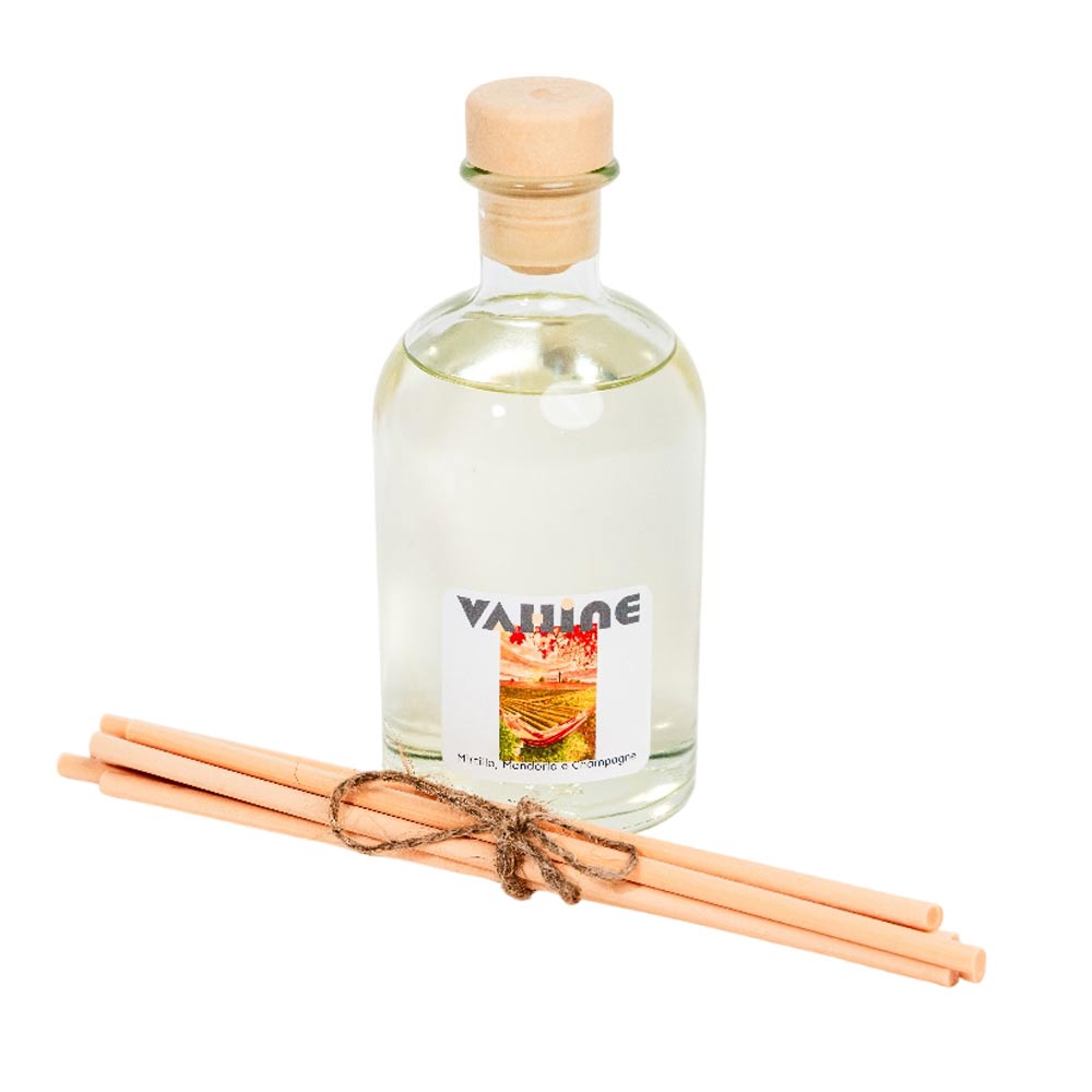 VAHINE "Filari al Tramonto Mirtillo, Mandorla & Champagne 250ml - profumatore ambiente con bastoncini