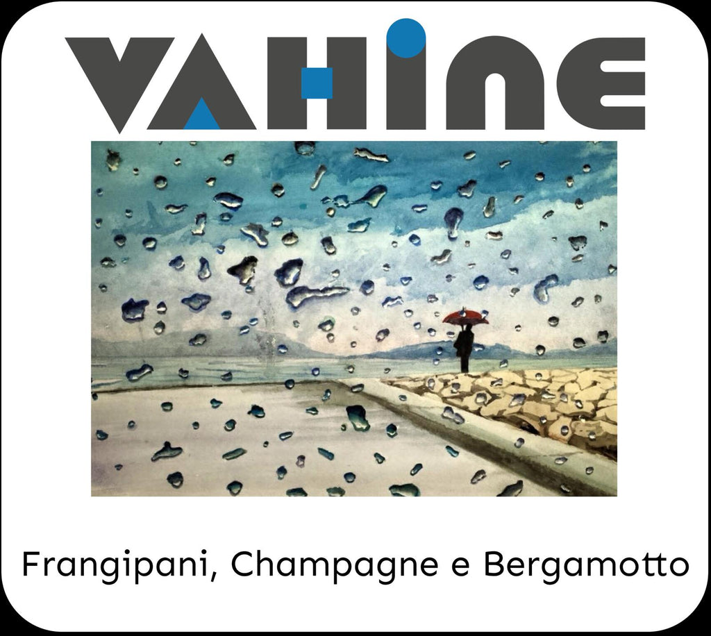 VAHINE Fiori e Bollicine Frangipani, Champagne & Bergamotto 250ml - profumatore ambiente con bastoncini