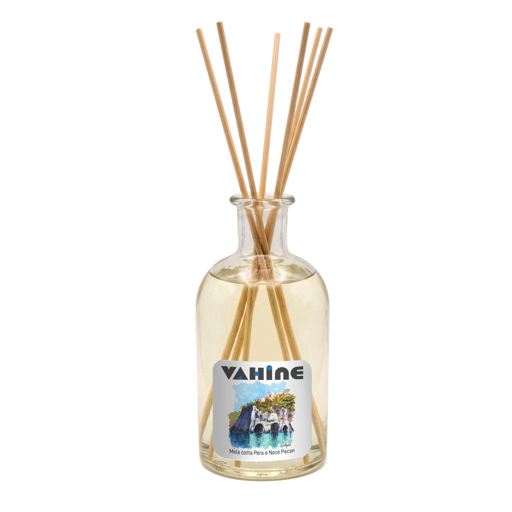 VAHINE Grotte di Pilato Mela Cotta, Pera &amp; Noce Pecan - &nbsp;profumatore ambiente con bastoncini