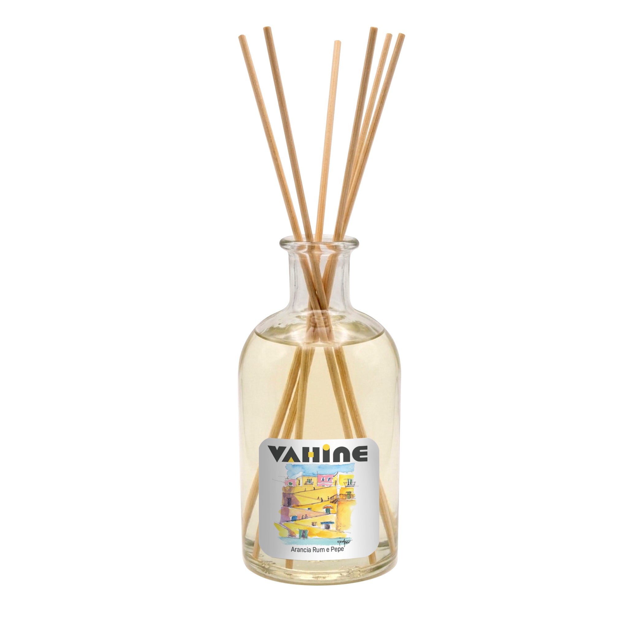 VAHINE Le Rampe Rum, Arancia & Pepe Nero 250ml - profumatore ambiente con bastoncini