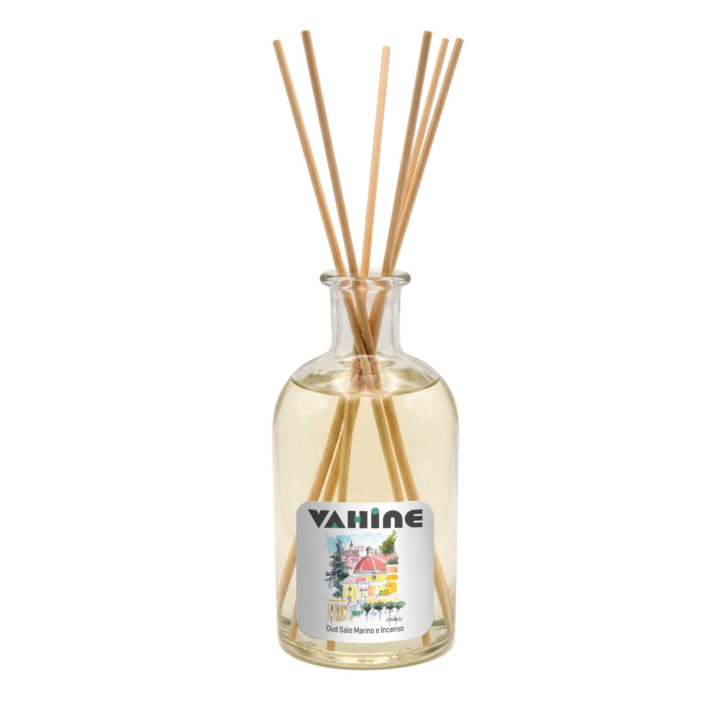 VAHINE S. Silverio &amp; Domitilla Oud, Sale Marino &amp; Incenso 250ml - profumatore ambiente con bastoncini