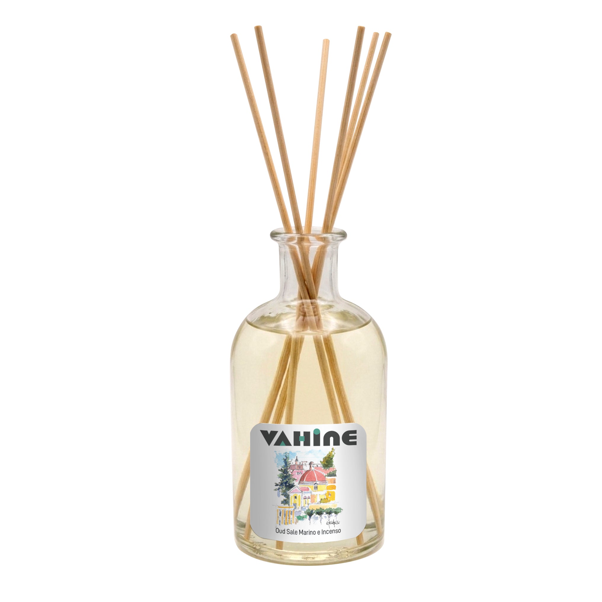 VAHINE S. Silverio &amp; Domitilla Oud, Sale Marino &amp; Incenso 250ml - profumatore ambiente con bastoncini