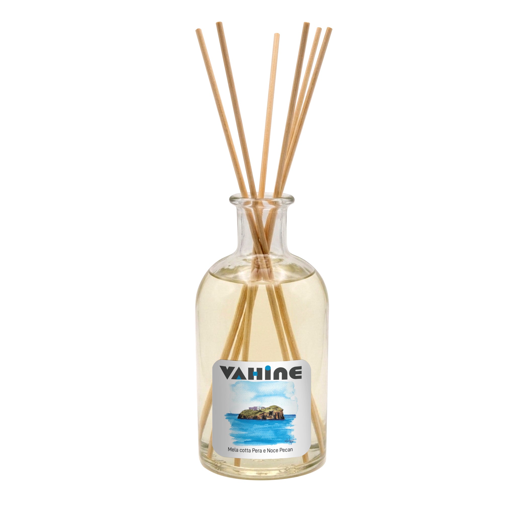 VAHINE Santo Stefano Mela Cotta, Pera & Noce Pecan" 250ml - profumatore ambiente con bastoncini