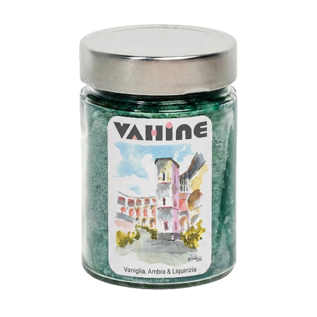 VAHINE Santo Stefano Vaniglia, Ambra & Liquirizia 275g - candela profumata