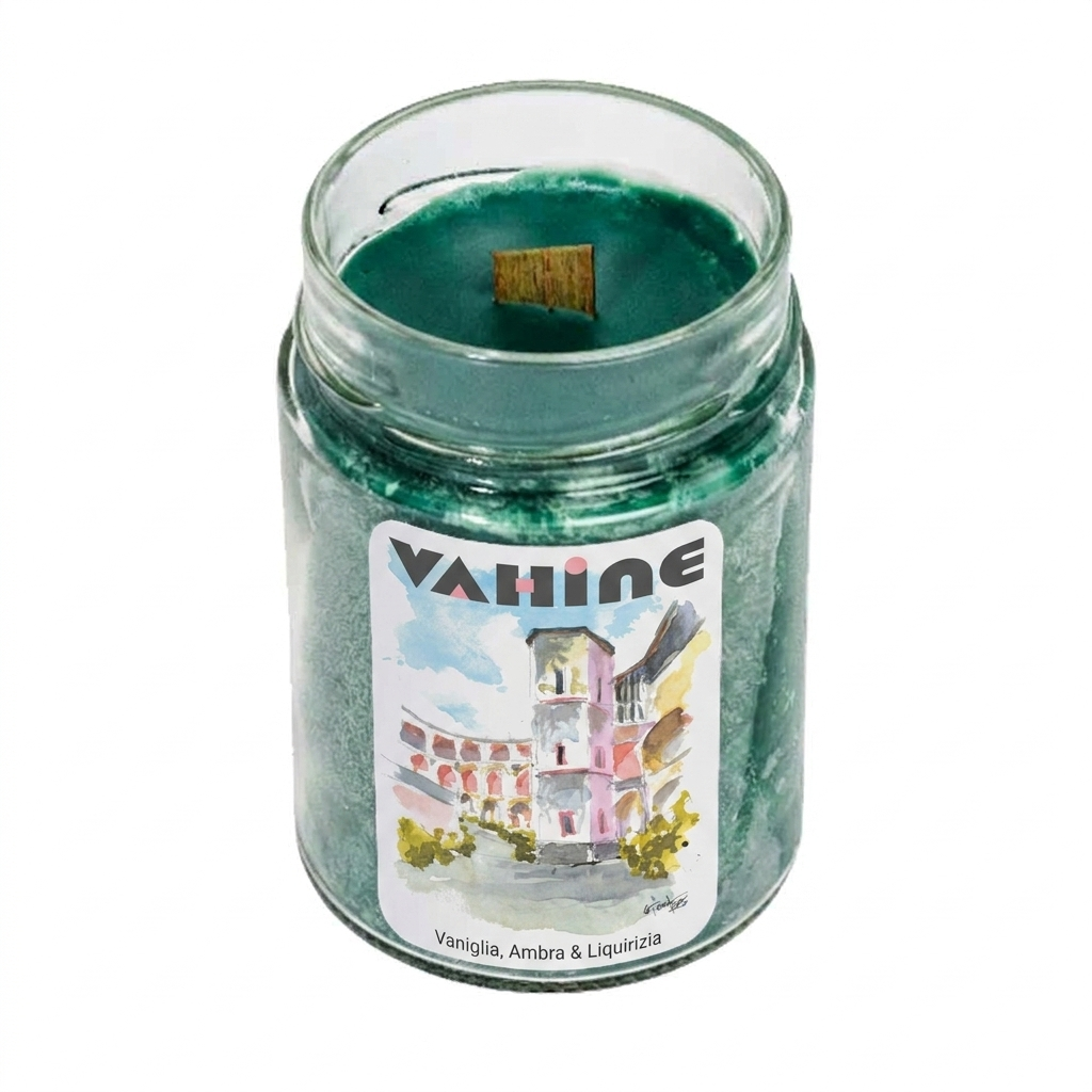 VAHINE Santo Stefano Vaniglia, Ambra & Liquirizia 275g - candela profumata