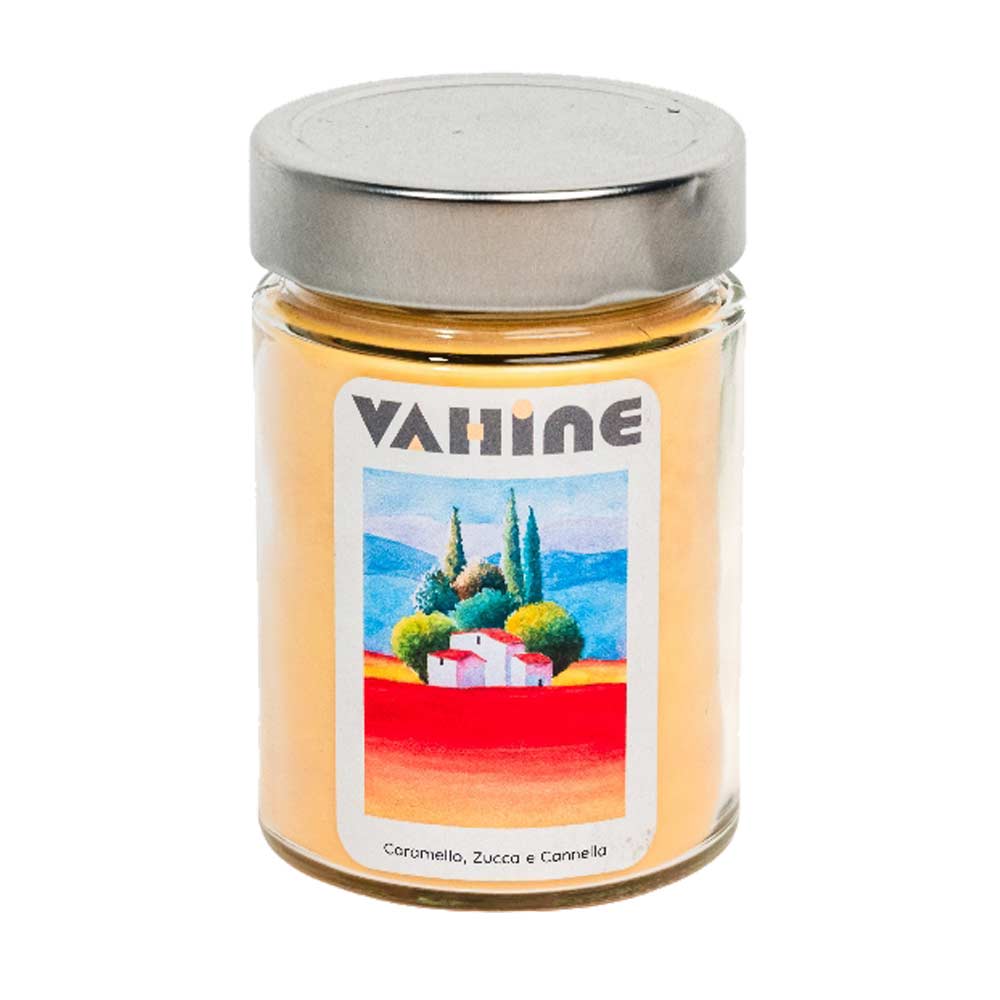 VAHINE Zuccaro Caramello, Zucca & Cannella 275g - candela profumata